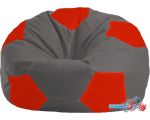 Кресло-мешок Flagman Мяч Стандарт М1.1-362 (темно-серый/красный)