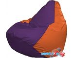Кресло-мешок Flagman Груша Мега Super Г5.1-33 (фиолетовый/оранжевый)