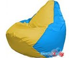 Кресло-мешок Flagman Груша Медиум Г1.1-263 (жёлтый/голубой)
