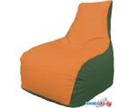 Кресло-мешок Flagman Бумеранг Б1.3-01 (оранжевый/зеленый)