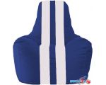 Кресло-мешок Flagman Спортинг С1.1-125 (синий/белый)