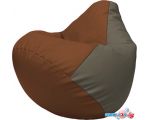 Кресло-мешок Flagman Груша Макси Г2.3-0717 (коричневый/серый)