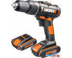 Дрель-шуруповерт Worx WX371.1 (с 2-мя АКБ, кейс)