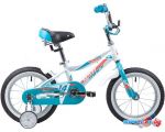 Детский велосипед Novatrack Novara 14 (белый/голубой, 2019) цена