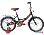 Детский велосипед Novatrack Urban 18 183URBAN.BK20 (черный/красный, 2020)
