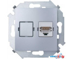 Розетка компьютерная Simon 1591598-033 (Алюминий)