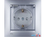 Розетка Simon 1590450-033 (алюминий)