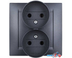 Розетка Simon 1590457-038 (графит)