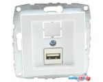 Розетка USB Mono Electric 500-001905-144 (White)