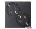 Розетка Simon 2450459-038 (графит)