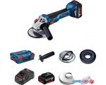 Угловая шлифмашина Bosch GWS 18V-10 Professional 06019J4004 (с 2-мя АКБ, кейс)