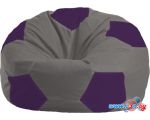 Кресло-мешок Flagman Мяч Стандарт М1.1-352 (серый/фиолетовый)