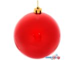Елочная игрушка Серпантин Глянец шар 15 см (красный) 201-0681