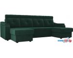 П-образный диван Лига диванов Джастин 105142 (зеленый)