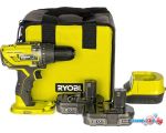 Дрель-шуруповерт Ryobi R18DD3-220S 5133003348 (с 2-мя АКБ 2 Ah, сумка)