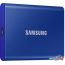 Внешний накопитель Samsung T7 500GB (синий) в Гродно фото 7