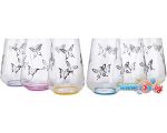Набор стаканов для воды и напитков Bohemia Crystal Butterfly 23013/S1432/380
