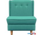 Интерьерное кресло Brioli Диди (рогожка, J14 голубой/светлые ножки)