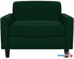 Интерьерное кресло Brioli Берн (рогожка, J8 темно-зеленый/темные ножки)