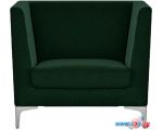 Интерьерное кресло Brioli Виг (рогожка, J8 темно-зеленый)