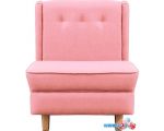 Интерьерное кресло Brioli Диди (рогожка, J11 розовый/светлые ножки)