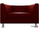 Интерьерное кресло Brioli Дедрик (экокожа, L16 вишневый)