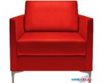 Интерьерное кресло Brioli Ганс (экокожа, L19 красный)