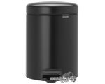 Мусорное ведро Brabantia Pedal Bin NewIcon 5 л (черный матовый)