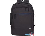 Рюкзак Grizzly RQ-019-1 (черный/синий) в рассрочку