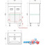 Какса-А Тумба Пикколо 50 напольная под умывальник Como 50 (белый) в Могилёве фото 1