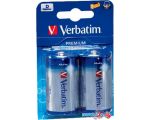 Батарейки Verbatim D Alkaline Batteries 49923 цена