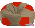 Кресло-мешок Flagman Мяч Стандарт М1.1-92 (бежевый/красный)
