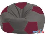 Кресло-мешок Flagman Мяч Стандарт М1.1-358 (темно-серый/бордовый)