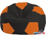 Кресло-мешок Flagman Мяч Стандарт М1.1-400 (черный/оранжевый)