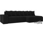 Угловой диван Лига диванов Кельн 105078 (правый, черный)