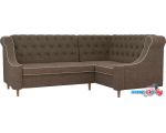 Угловой диван Лига диванов Бронкс 104581 (правый, коричневый)