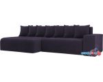 Угловой диван Лига диванов Кельн 105077 (левый, фиолетовый)