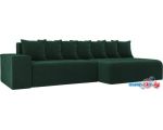 Угловой диван Лига диванов Кельн 105074 (правый, зеленый)