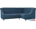 Угловой диван Лига диванов Бронкс 104569 (правый, голубой)