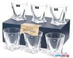 Набор бокалов для виски Crystalite Bohemia Quadro 20936/99A44/340