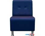 Интерьерное кресло Brioli Руди Р (экокожа, L18 синий)