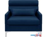 Интерьерное кресло Brioli Отто (экокожа, L18 синий)