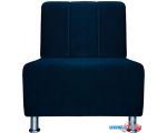 Интерьерное кресло Brioli Руди П (велюр, B69 синий)