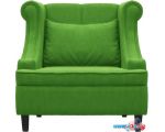 Интерьерное кресло Brioli Людвиг (велюр, B26 зеленый/темные ножки)