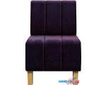 Интерьерное кресло Brioli Руди Полоса (велюр, B40 фиолетовый)