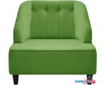 Интерьерное кресло Brioli Дино П (велюр, B26 зеленый/темные ножки)