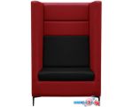 Интерьерное кресло Brioli Дирк (экокожа, L19 красный/L22 черный)
