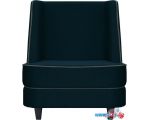 Интерьерное кресло Brioli Рико (рогожка, J17 темно-синий/темные ножки)