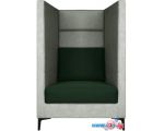 Интерьерное кресло Brioli Дирк (рогожка, J20 серый/J8 темно-зеленый)