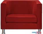 Интерьерное кресло Brioli Клос (экокожа, L19 красный)